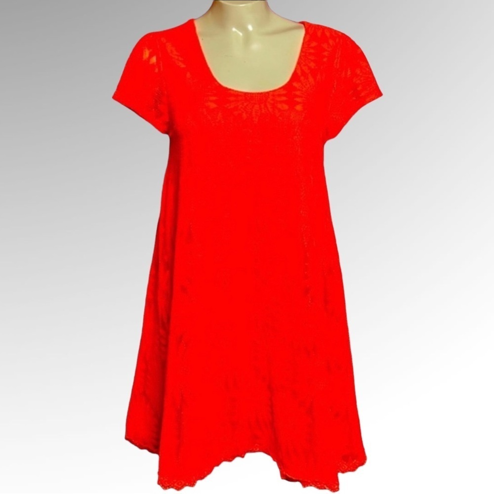 Kimchi blue orange lace dress.